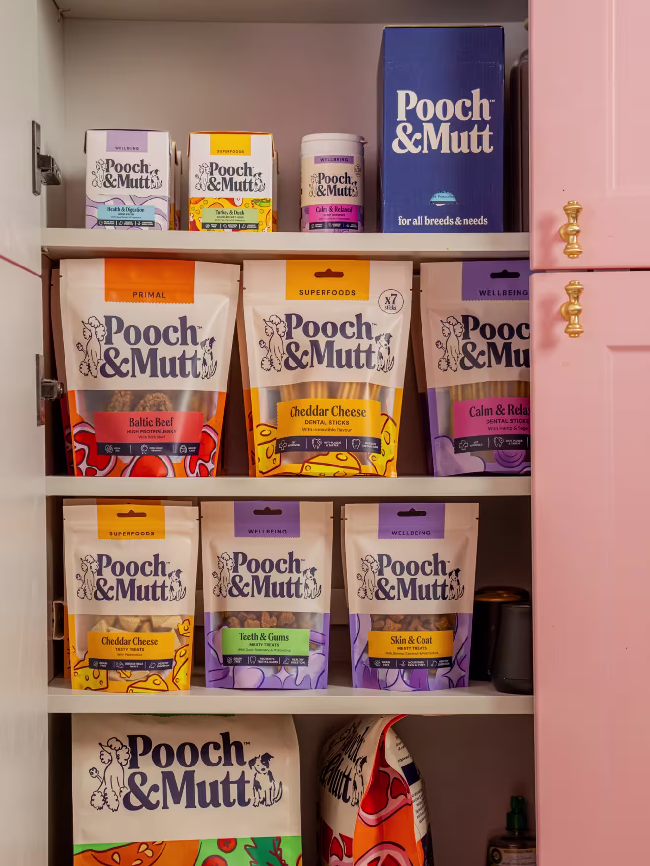 Range of Pooch & Mutt products