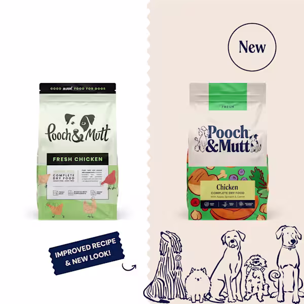 P&M NEW vs OLD DRY FOOD FRESH CHICKEN 10 kg