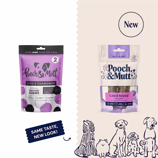 P&M NEW vs OLD FISH CHEWS WELLBEING CALM & RELAXED