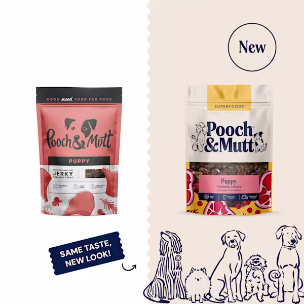 P&M NEW vs OLD JERKY SUPERFOODS PUPPY TRAINING JERKY