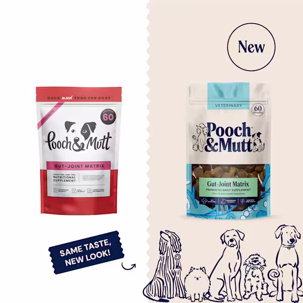 P&M NEW vs OLD SUPPLEMENTS VETERINARY GUT-JOINT MATRIX