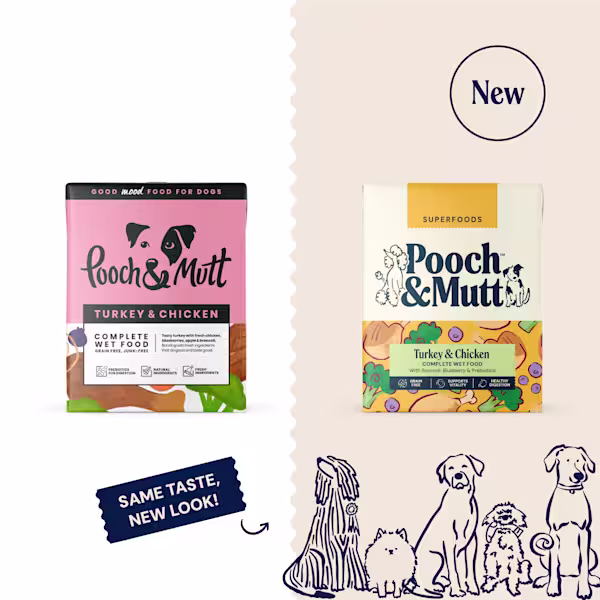 P&M NEW vs OLD WET FOOD SUPERFOODS TURKEY & CHICKEN