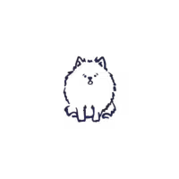 Toy size dog illustration